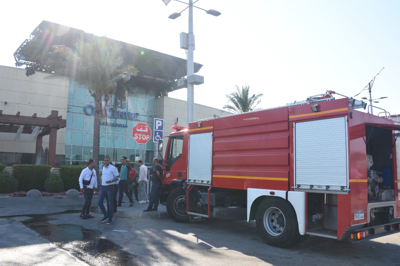 حريق كارفور الإسكندرية 