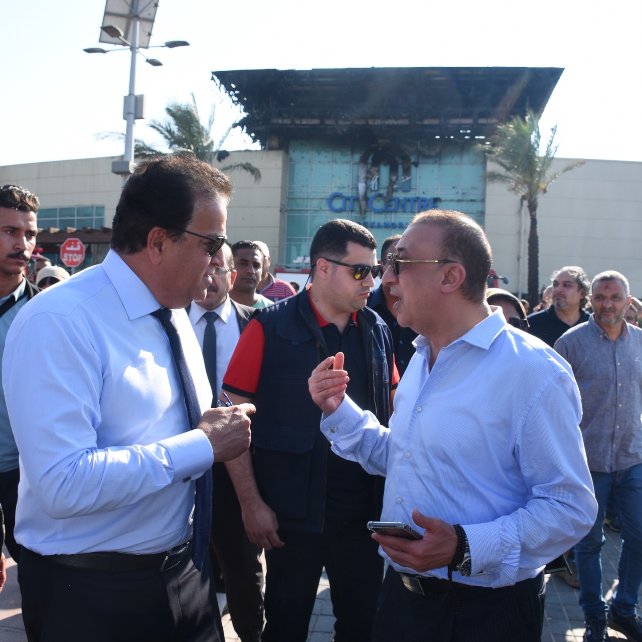 حريق كارفور الإسكندرية 