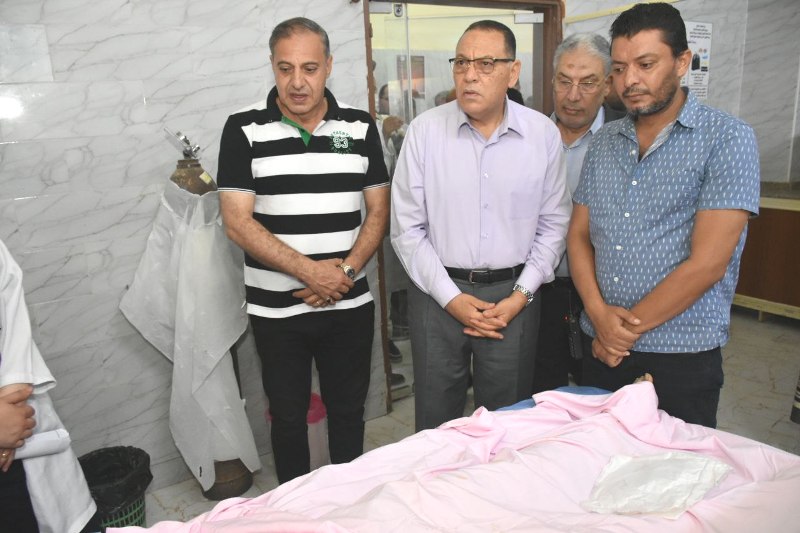 محافظ الشرقية يزور مصابي حادث قطار فاقوس 3