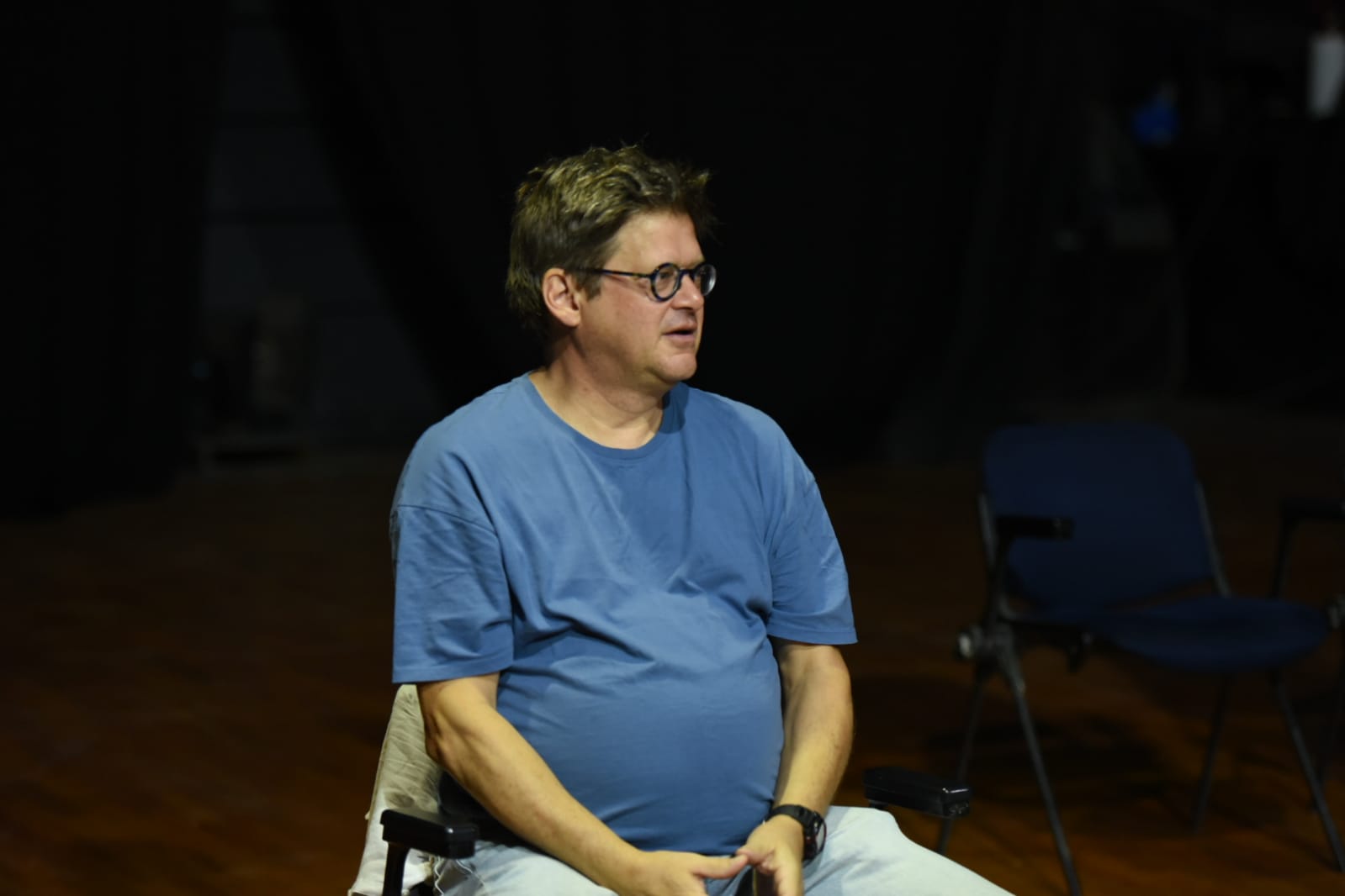 ماستر كلاس دومنيك شامبين في القاهرة الدولي للمسرح التجريبي (2)