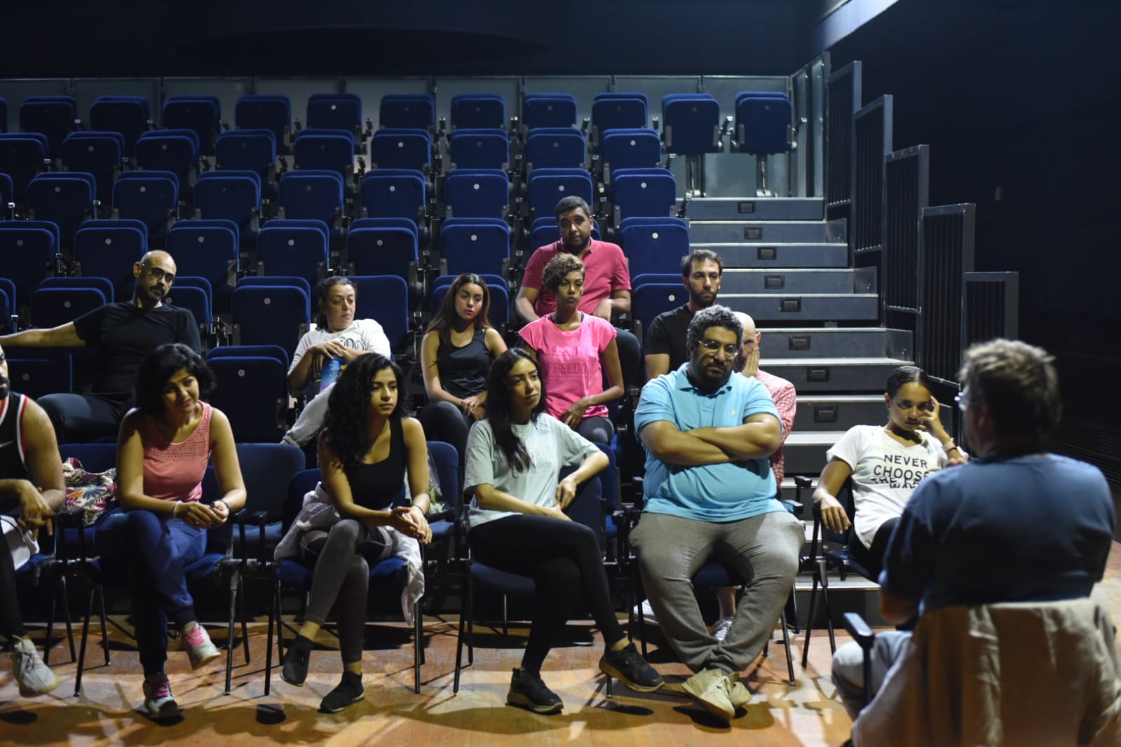 ماستر كلاس دومنيك شامبين في القاهرة الدولي للمسرح التجريبي (6)