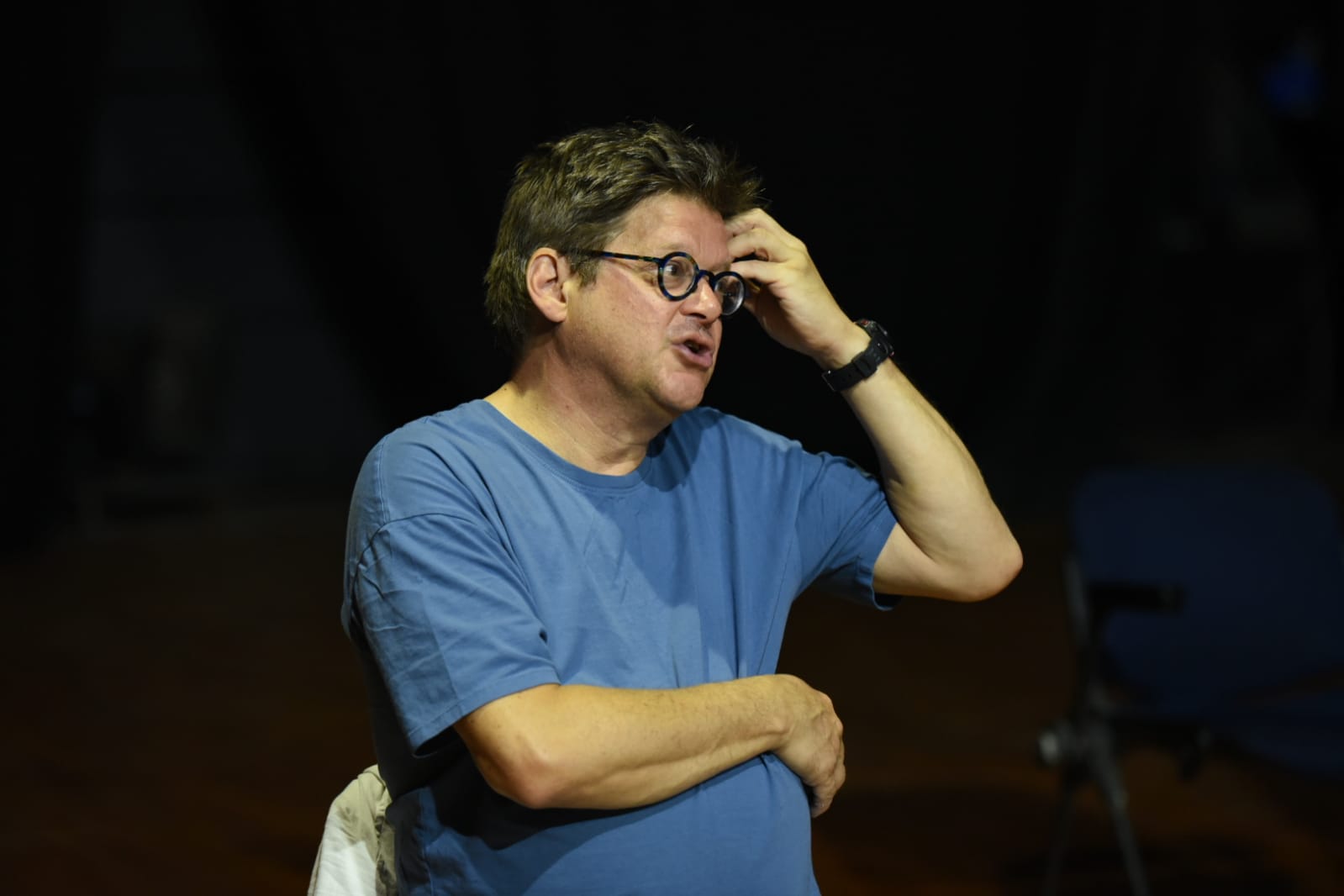 ماستر كلاس دومنيك شامبين في القاهرة الدولي للمسرح التجريبي (9)