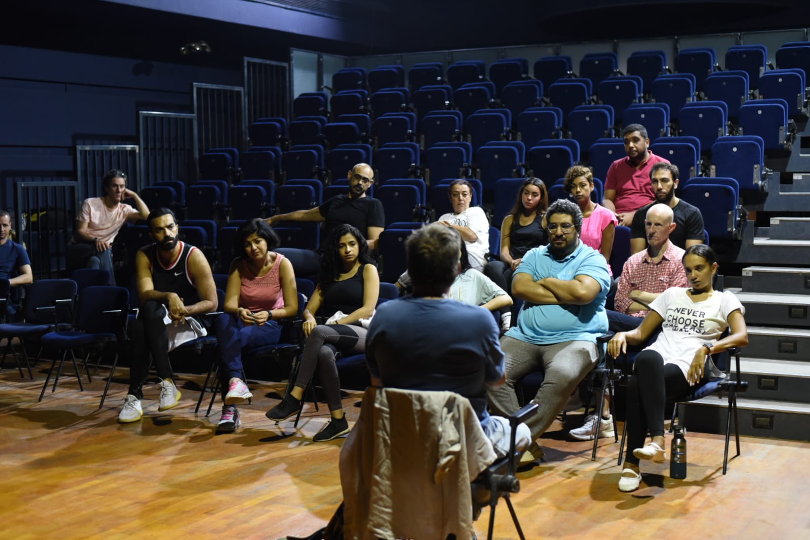 ماستر كلاس دومنيك شامبين في القاهرة الدولي للمسرح التجريبي (10)