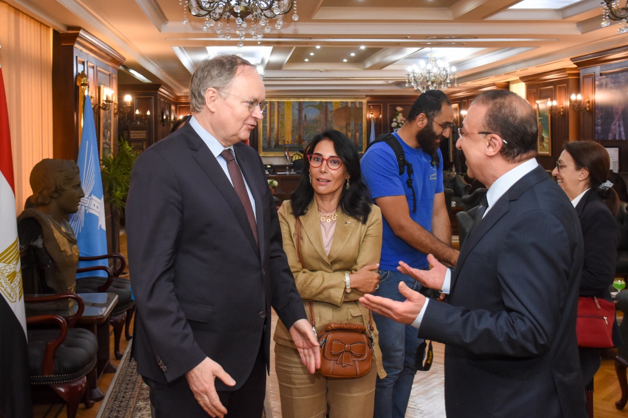 محافظ الإسكندرية يستقبل سفير الأمم المتحدة