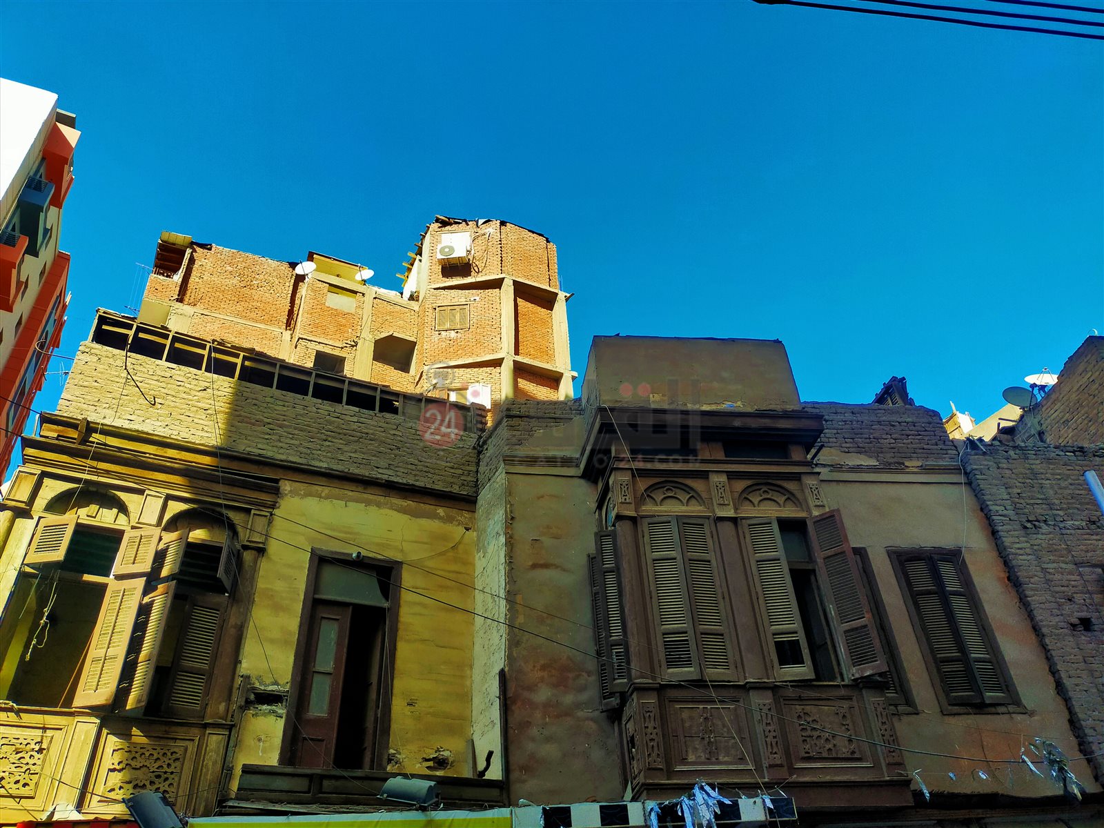 بيوت شارع الورشة التُراثي بالفيوم.. تصوير: إيمان عبد اللطيف 