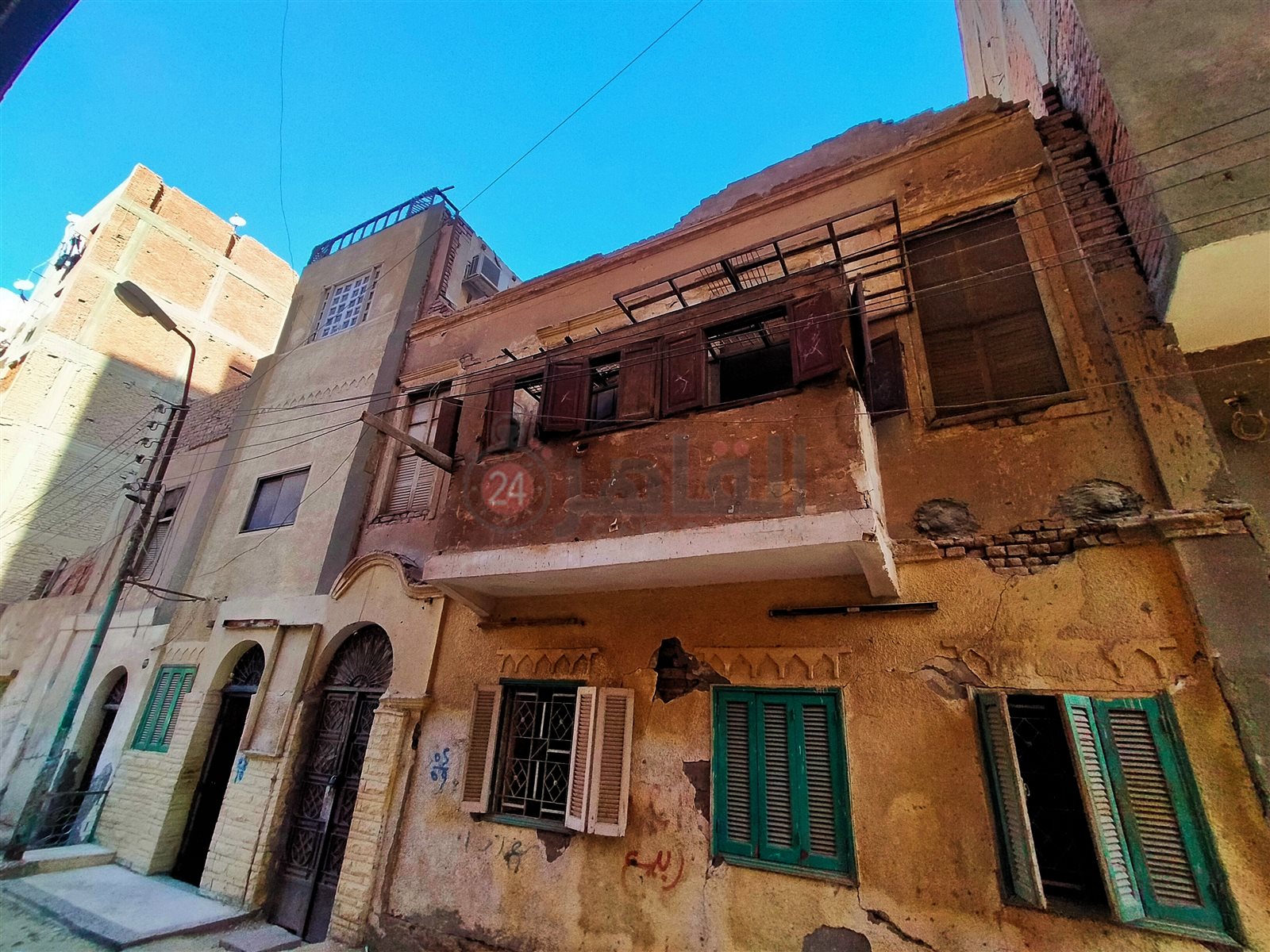 بيت الدكتور زين العابدين بشارع الورشة التُراثي بالفيوم.. تصوير: إيمان عبد اللطيف 