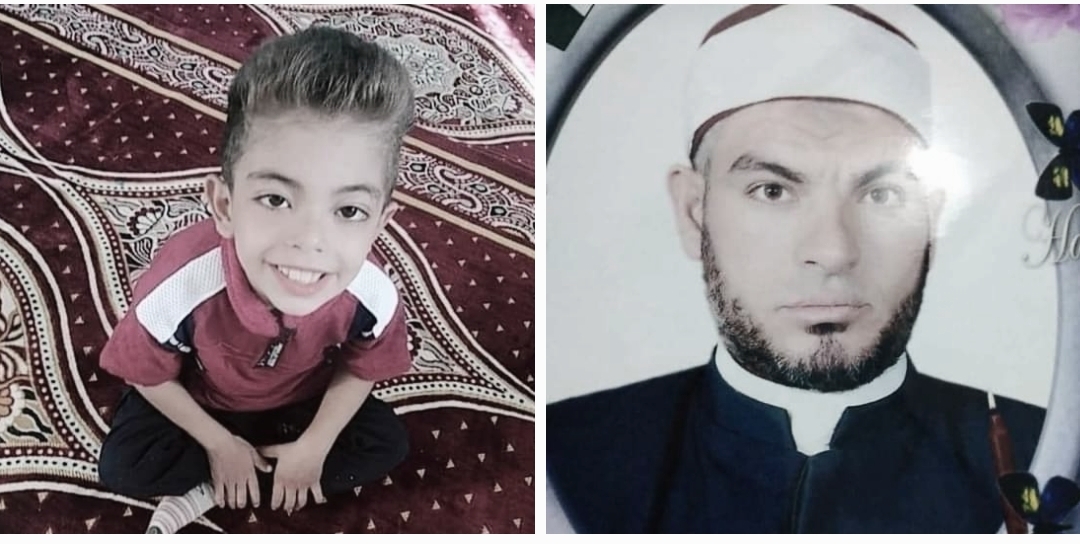 الشيخ رأفت ندا وابنه الطفل المتوفيان