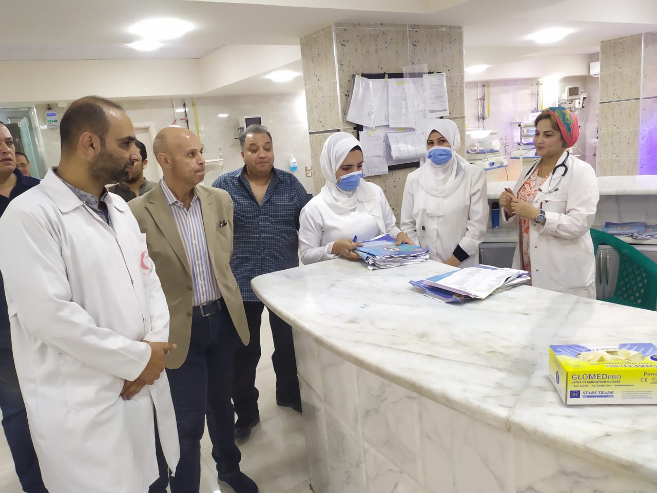 جولة وكيل وزارة الصحة بمستشفى القنايات المركزي 01