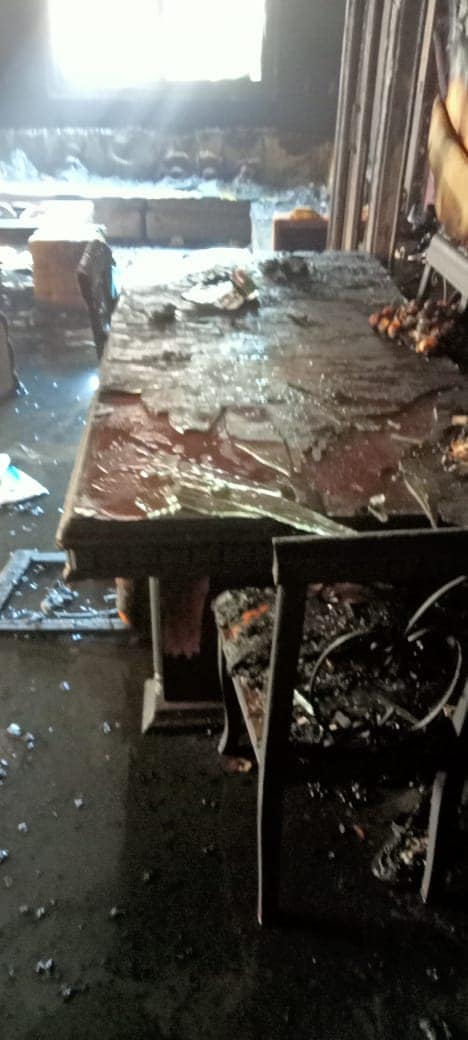 حريق شقة دواجن حلوان 