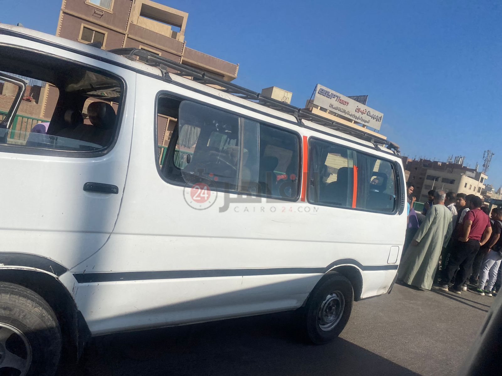 جانب من إصابة فتاة أعلى الطريق الدائري