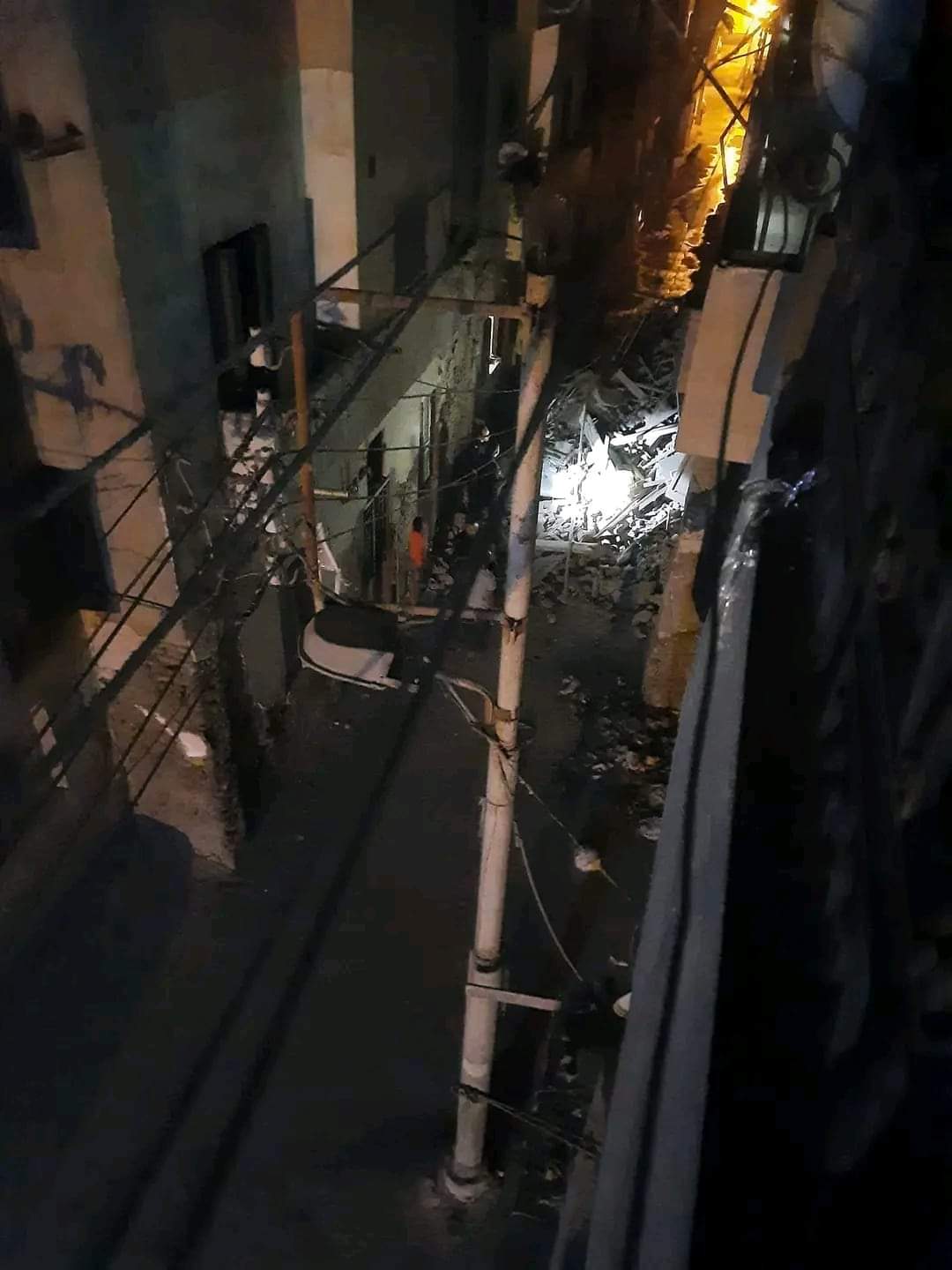 انهيار منزلين في الزقازيق