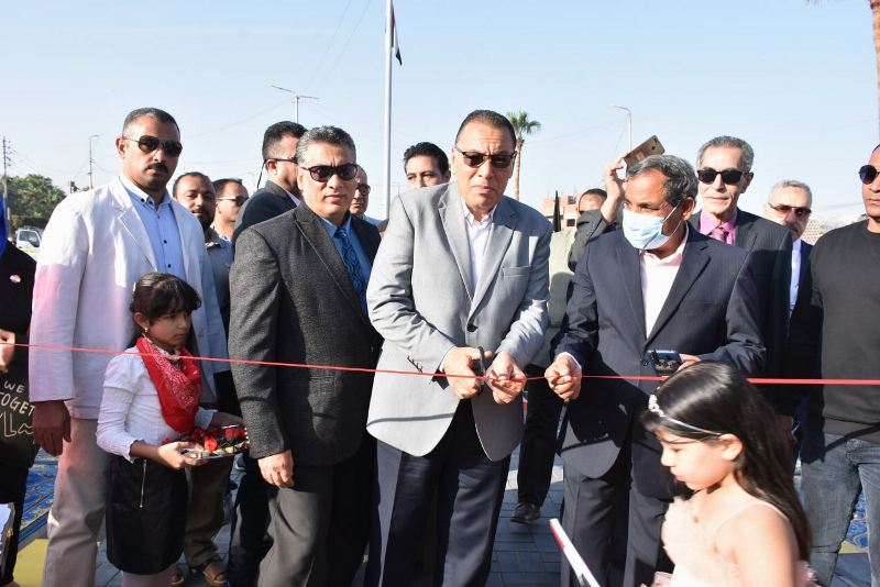 افتتاح ميدان الإشارة في منيا القمح 01