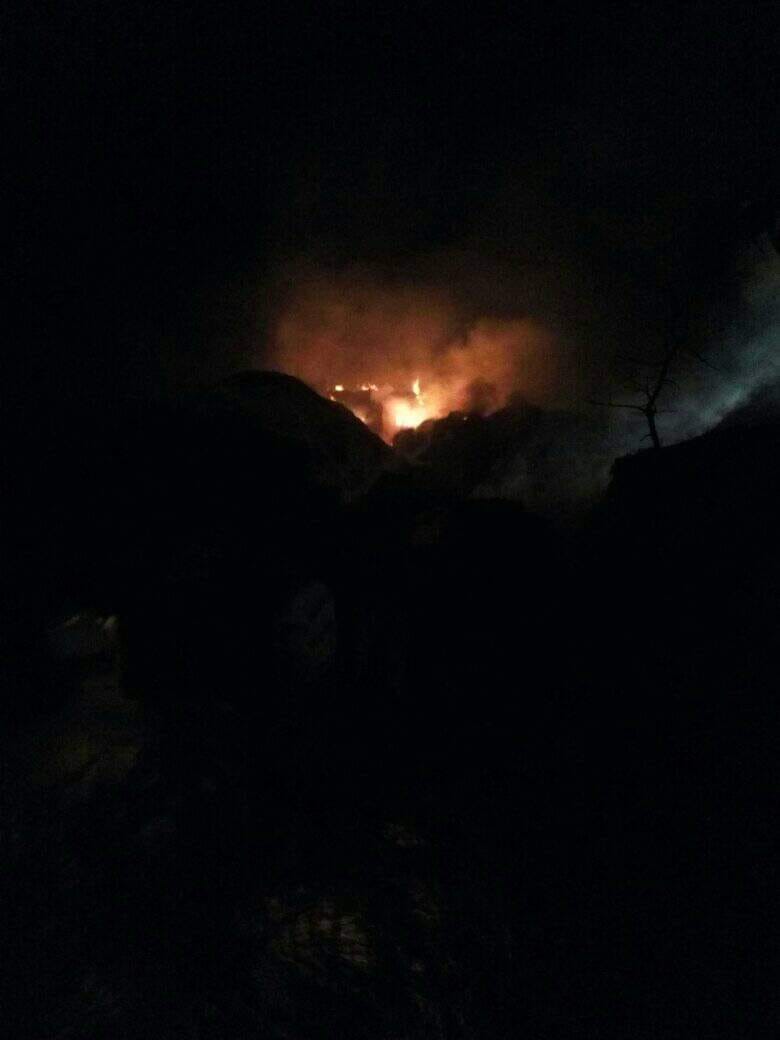 حريق شونة قش بالشرقية 01