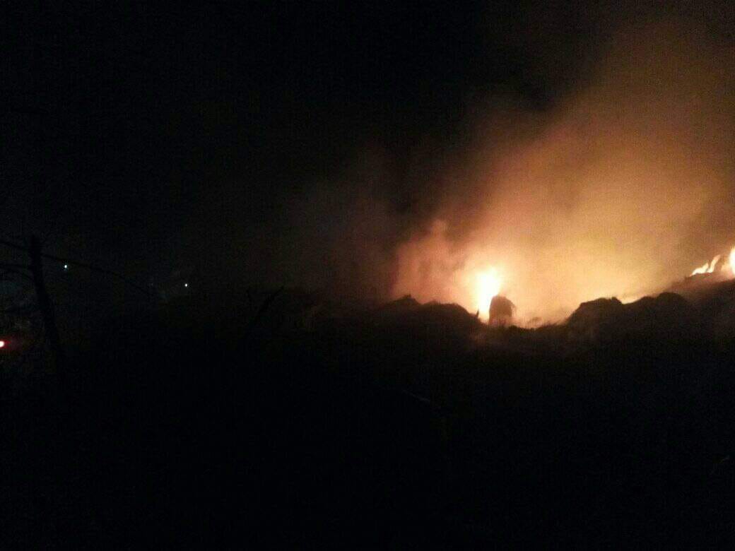 حريق شونة قش بالشرقية 02