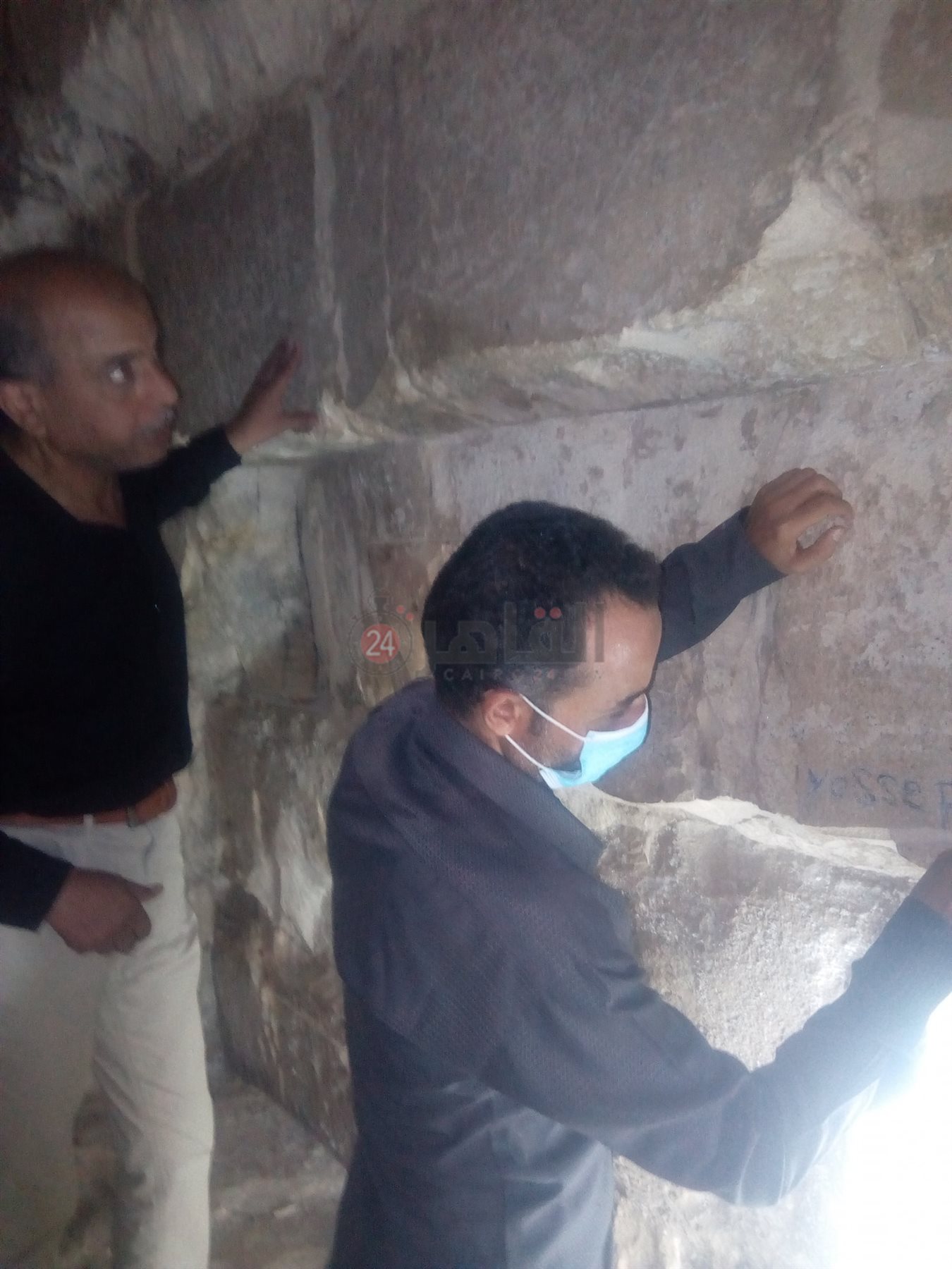 أعمال ترميم وصيانة هرم ميدوم بـ بني سويف (1)