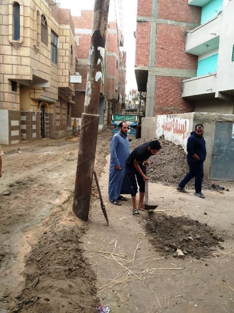 حملة نظافة وكشط وتسوية شوارع ديرب نجم 05