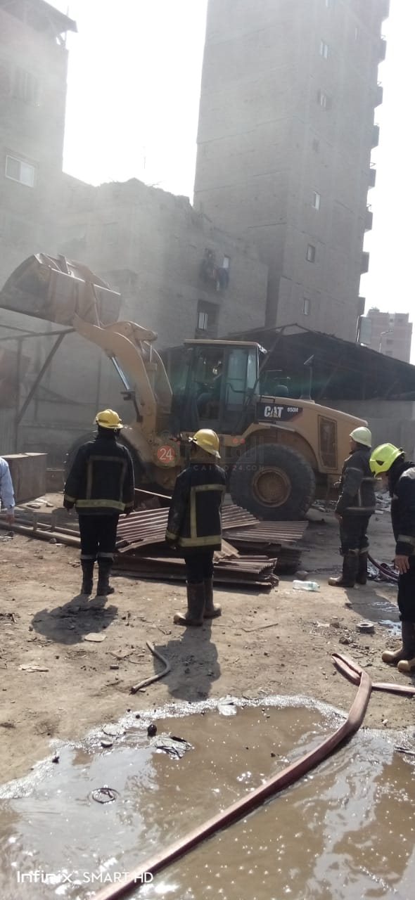 حريق منطقة مخلفات بالمطرية