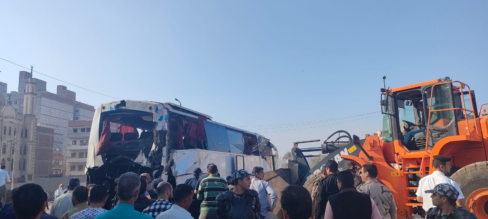 الأتوبيس بعد الحادث