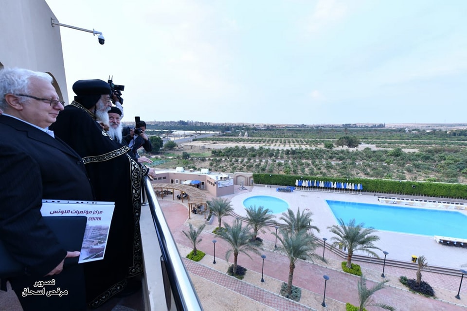 البابا يفتتح بيت اللوتس التابع لـ مار جرجس هليوبوليس