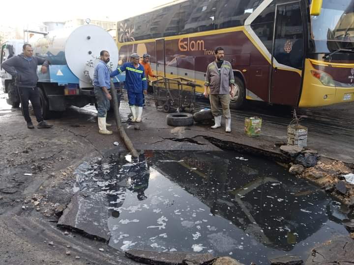 هبوط أرضي في الإسكندرية 