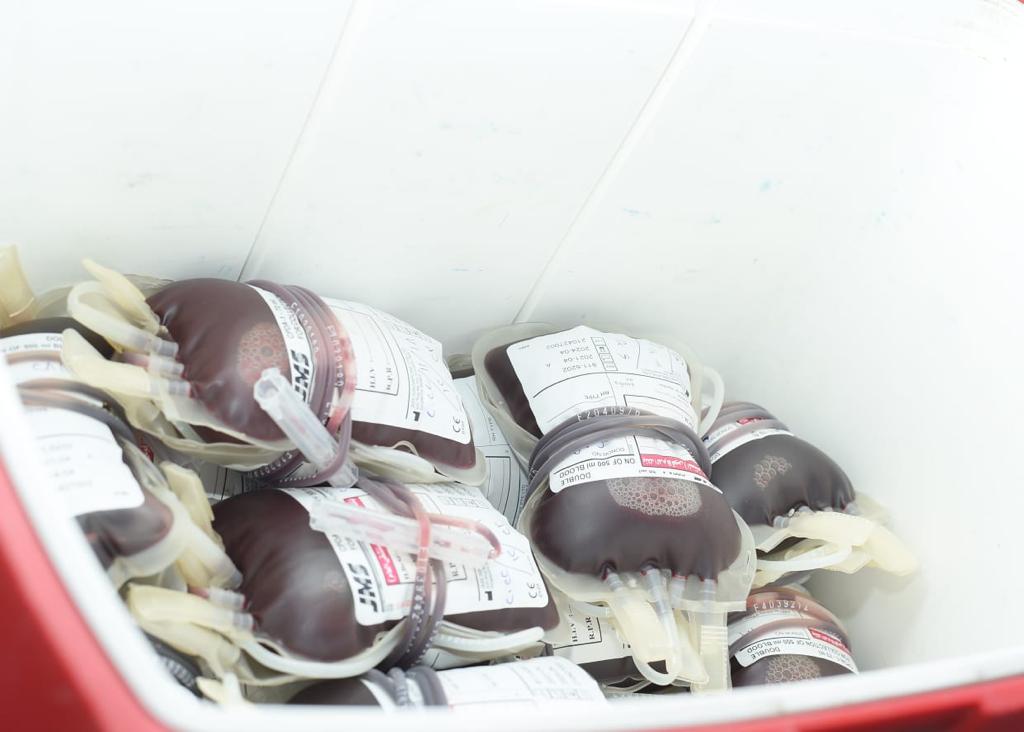 جانب من أكياس الدم