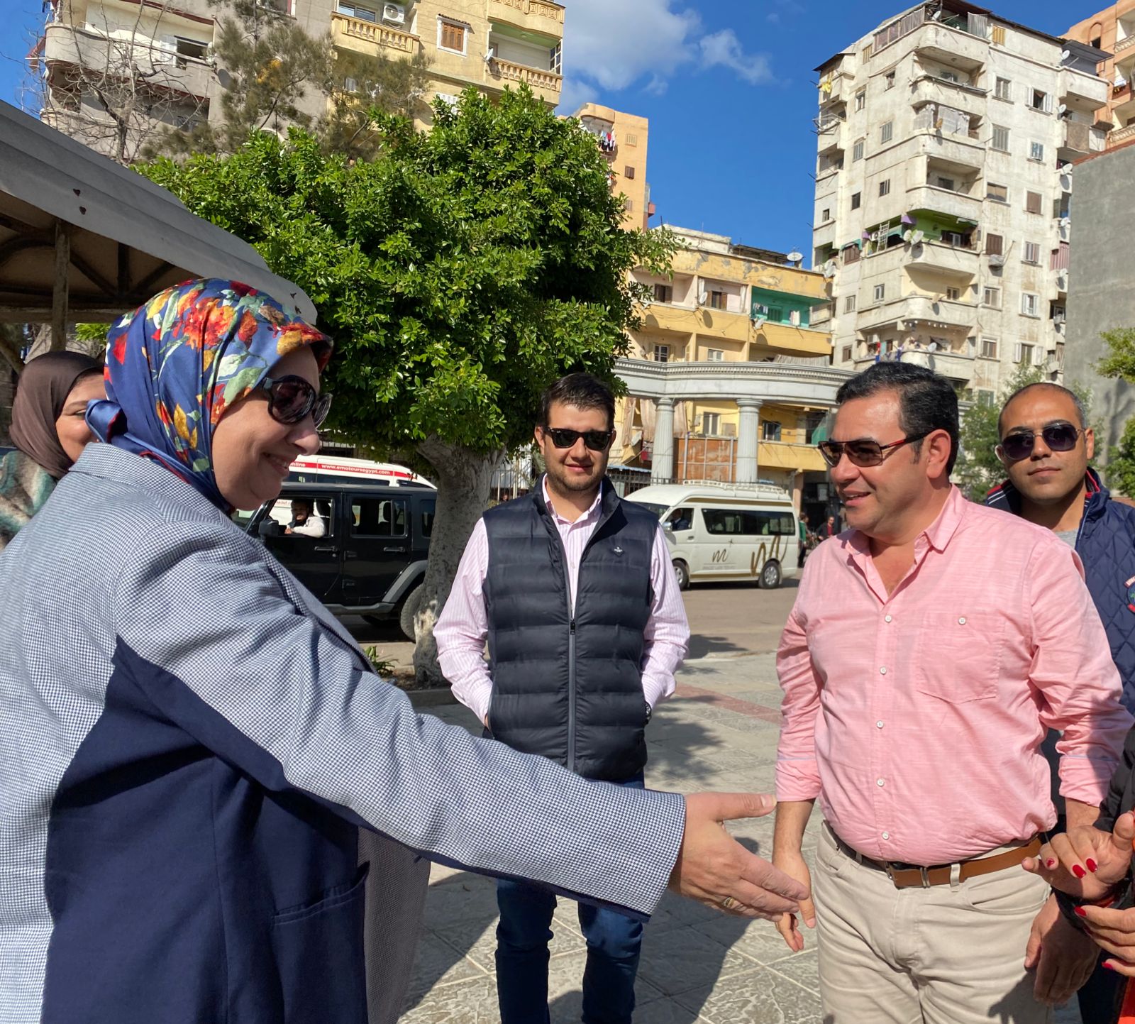 رئيس غواتيمالا السابق يزور كوم الشقافة بالإسكندرية 