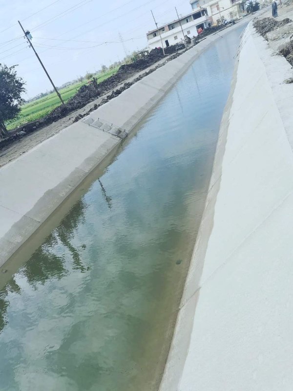 أعمال تأهيل ترعتي العشري وسنجها في كفر صقر 01