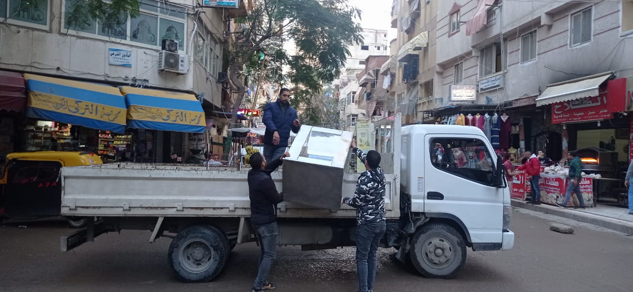 حملات لإزالة الإشغالات فى الإسكندرية 