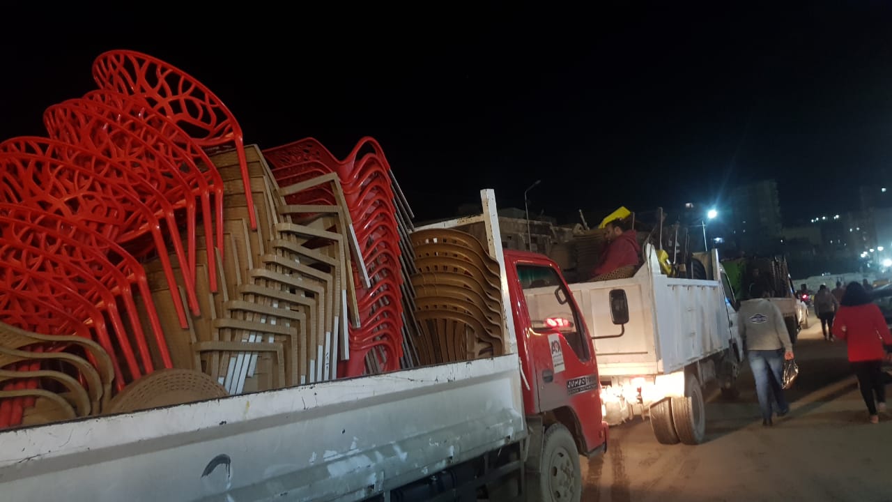 حملات لإزالة الإشغالات فى الإسكندرية 