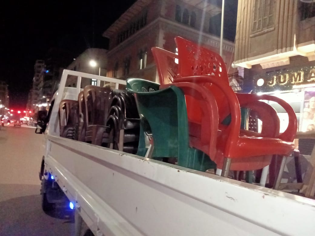 حملات لإزالة الإشغالات فى الإسكندرية 