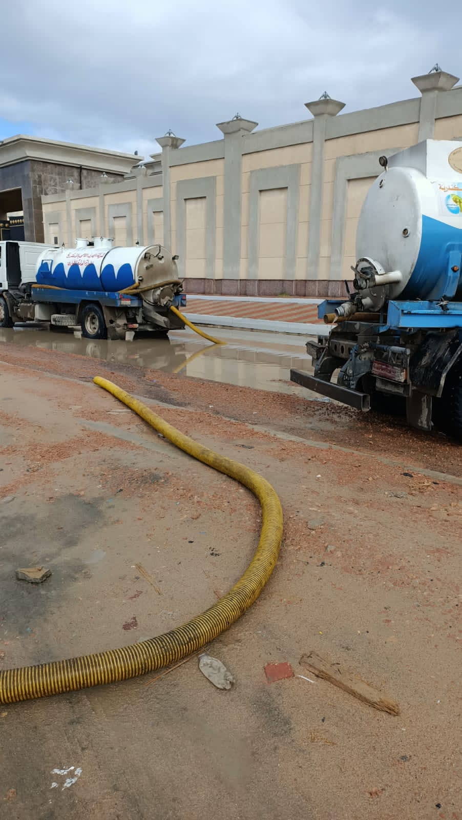 أمطار غزيرة في الإسكندرية 