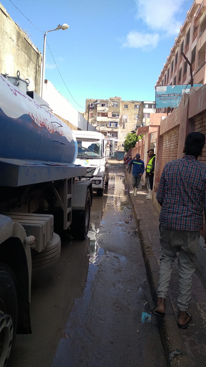 أمطار غزيرة في الإسكندرية 