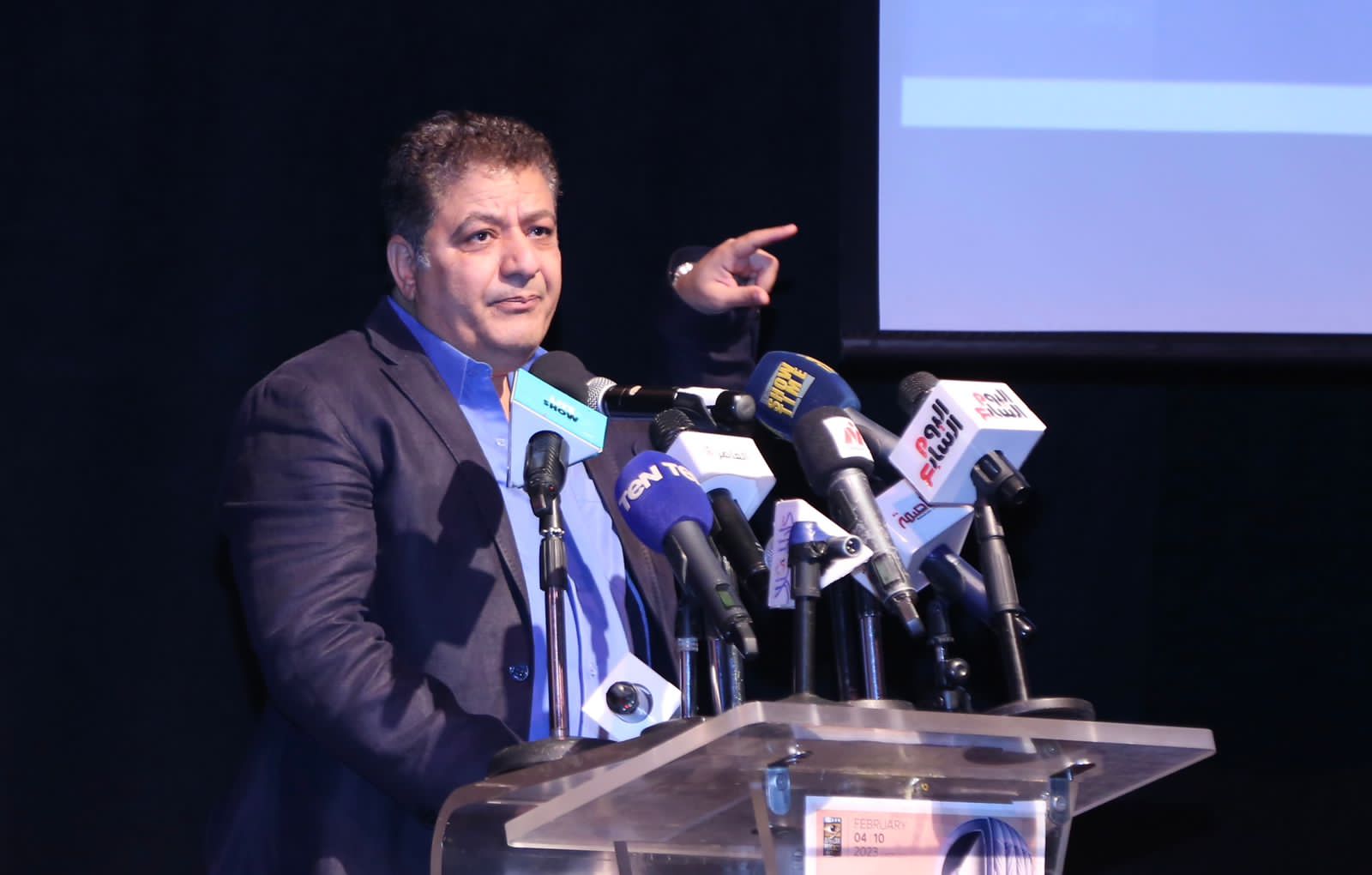 لقطات من المؤتمر الصحفي لـ مهرجان الأقصر للسينما الأفريقية (6)