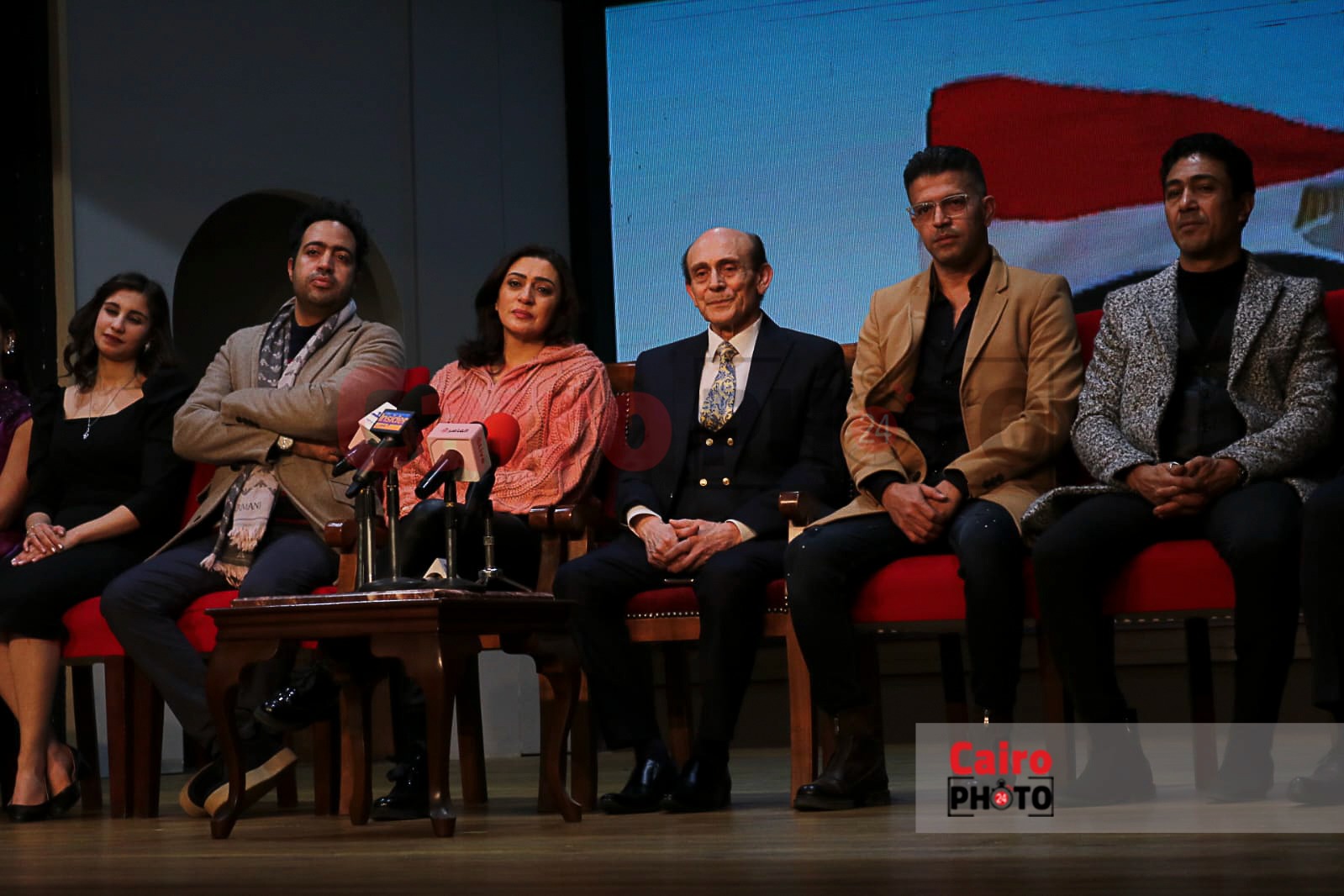 محمد صبحي من الؤتمر الصحفي الخاص بمسرحية عيلة اتعملها بلوك (8)