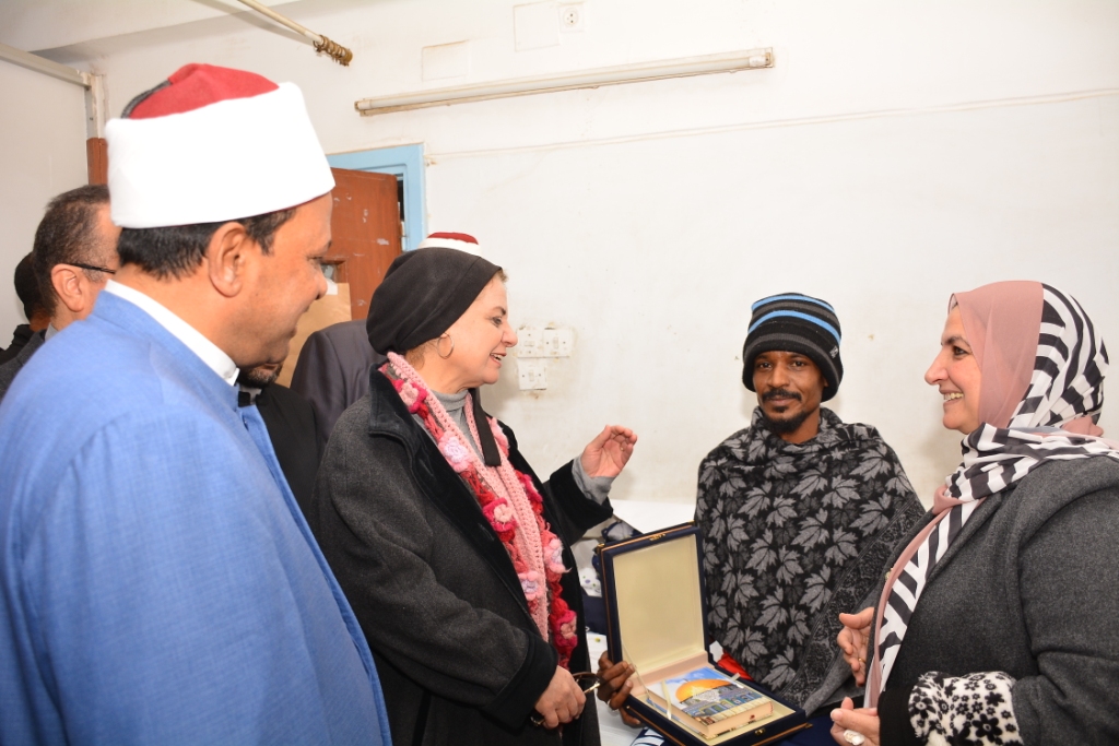 وفد الأزهر خلال لقاء زيارة الشاب السوداني