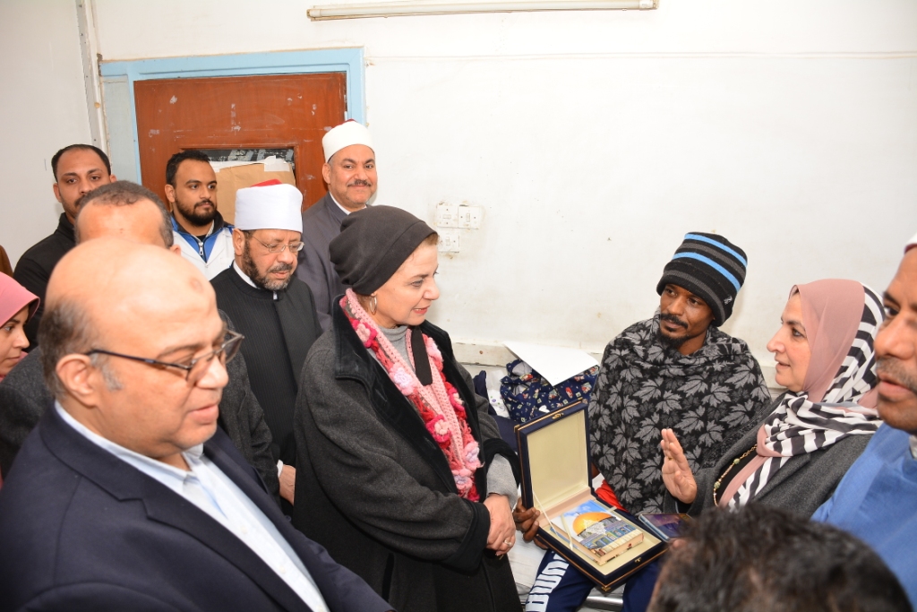 وفد الأزهر خلال لقاء زيارة الشاب السوداني