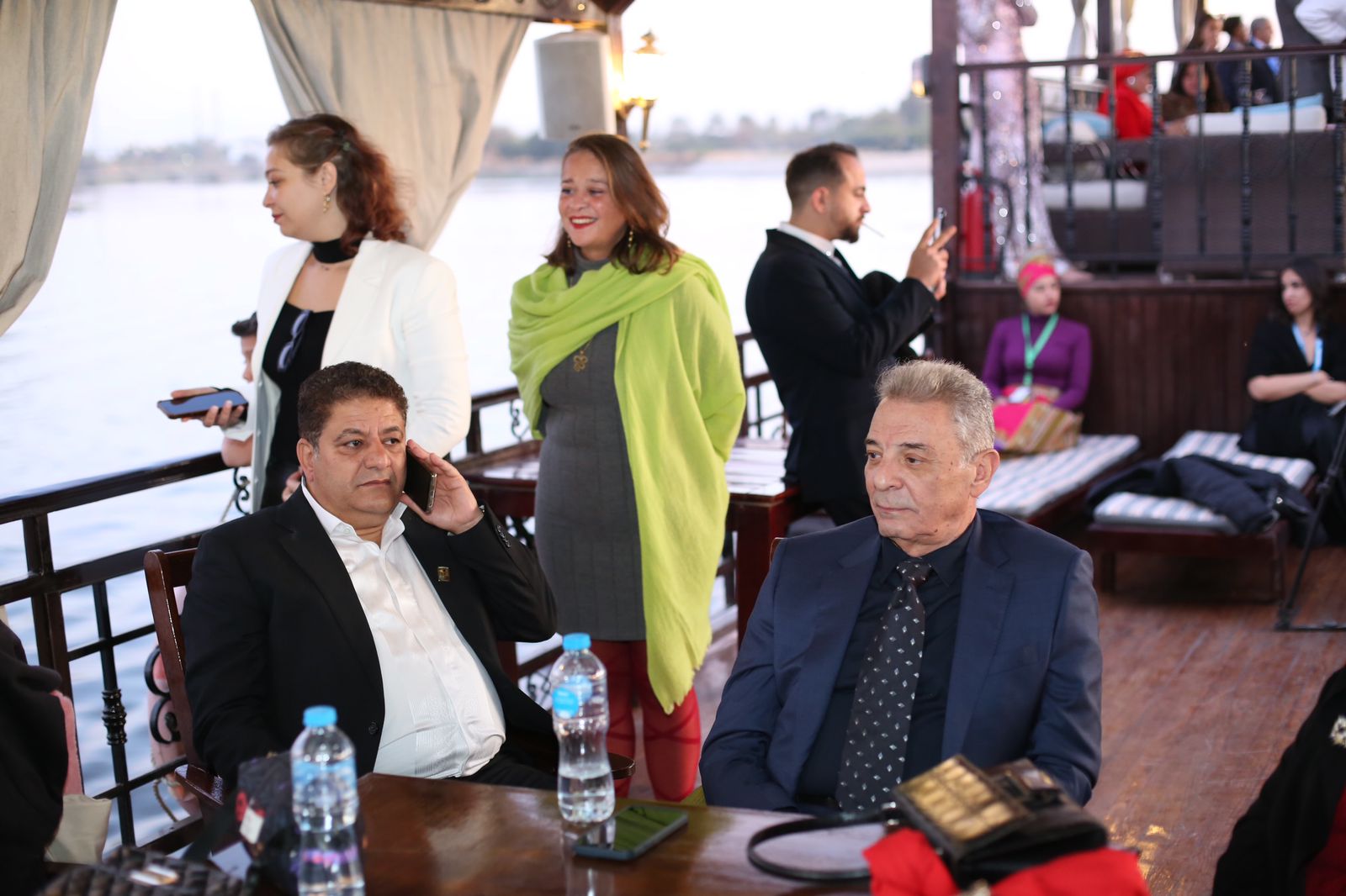 نجوم الفن على مركب مهرجان الأقصر للسينما الأفريقية قبل افتتاحه (7)