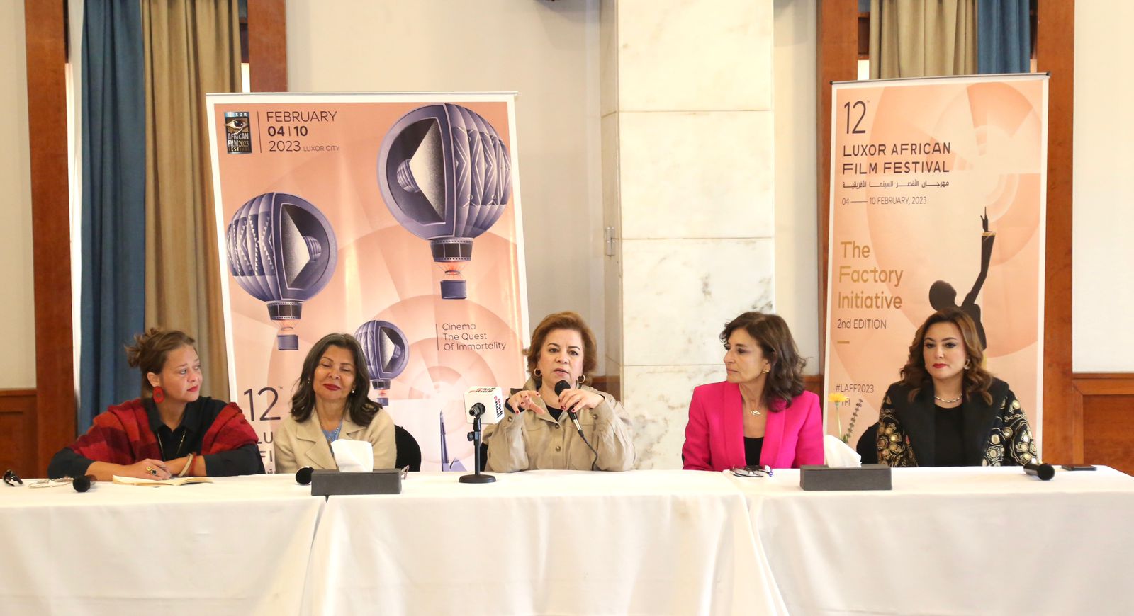 ندوة نساء في المشهدة السينمائي بمهرجان الأقصر للسينما الأفريقية (1)