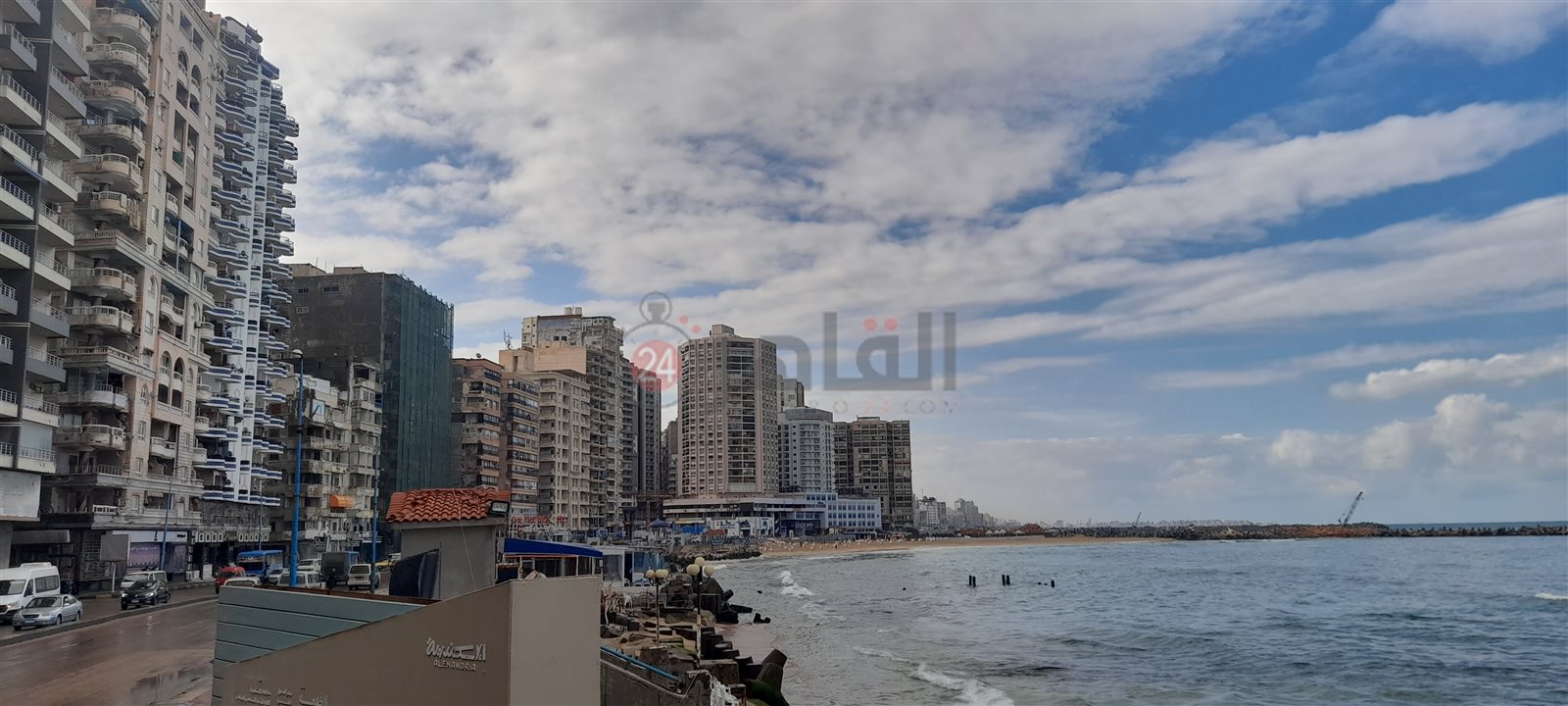 أمطار غزيرة في الإسكندرية