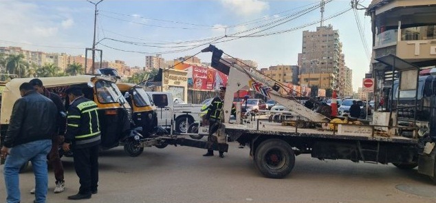 ضبط مركبات مخالفة في الزقازيق 04