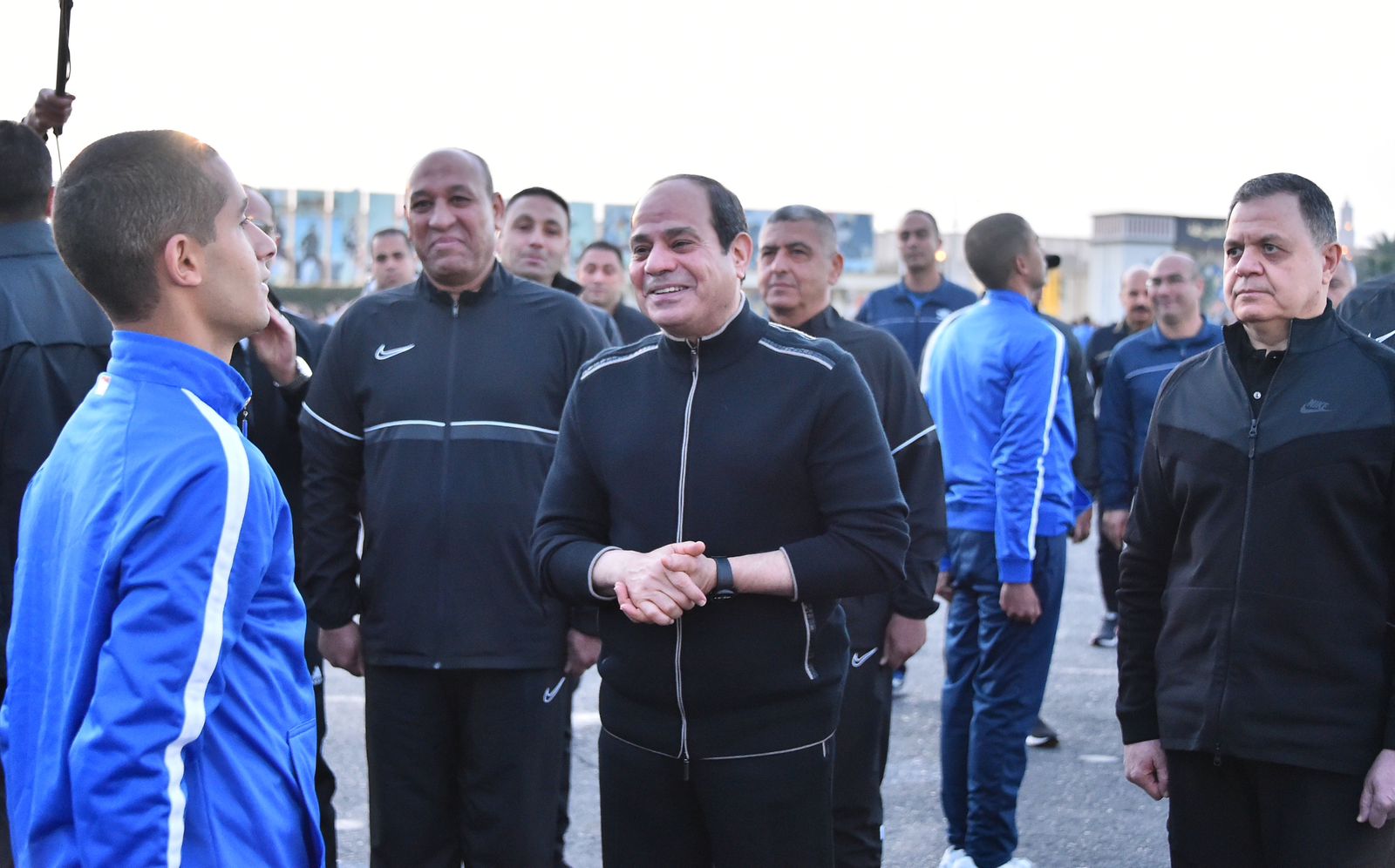 الرئيس السيسي في جولة تفقدية لأكاديمية الشرطة فجرًا (8)