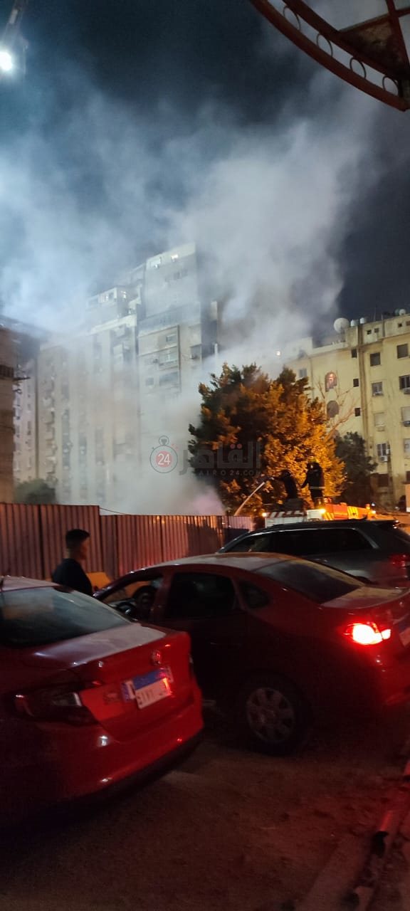 حريق محول كهرباء أمام ماسبيرو