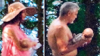 شاهد الصورة الأولى لتوأم جورج كلونى وأمل علم الدين