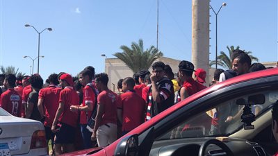 تعزيزات أمنية بمحيط استاد برج العرب قبل مباراة الأهلى وأتليتكو مدريد