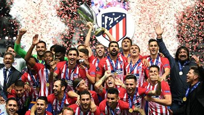 أتلتيكو مدريد يتوج بالسوبر الأوروبي على حساب الريال