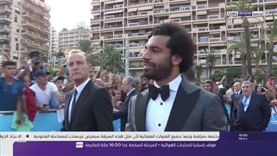 وصول محمد صلاح إلى حفل توزيع جوائز أفضل لاعب فى أوروبا (صور)
