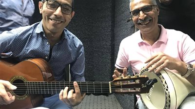 الليلة باوبرا اسكندرية حوار بين الجيتار والطبلة بتوقيع وحيد ممدوح وسعيد الارتيست