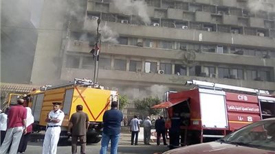 ننشر القصة الكاملة لحريق وزارة الكهرباء بالعباسية