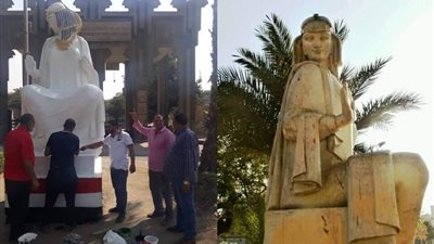 وزيرة الثقافة تشكل لجنة لإعادة روّنق تمثال “الفلاحة المصرية” بالجيزة