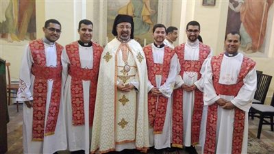 أقباط روما يلتقون بطريرك المصريين الكاثوليك (صور)
